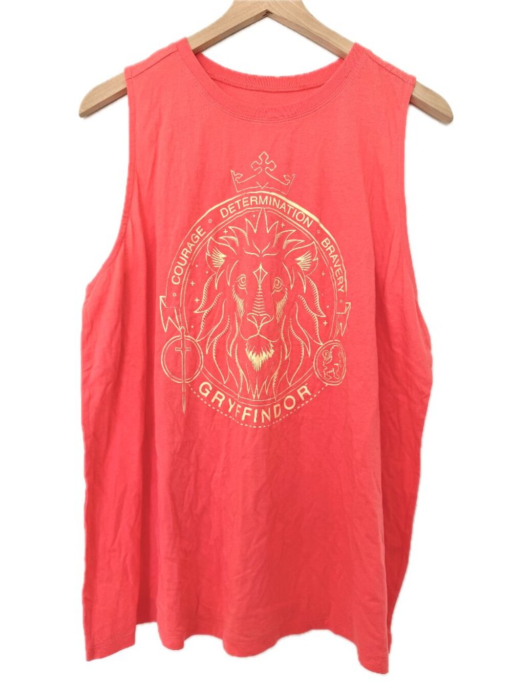 New Torrid Harry Potter Coral Pink Gryfindor Classic Fit Crew Tank Top - Size 2X
